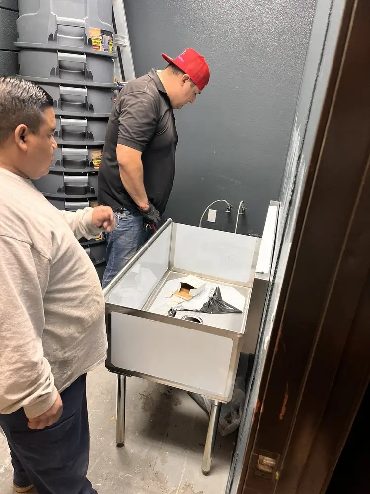 Commercial plumbing and sink installation in Daytona Automall